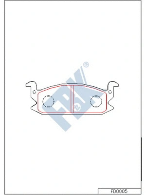 Brake Pad Set, disc brake (FD0005)