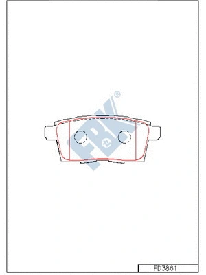 Brake Pad Set, disc brake (FD3861)