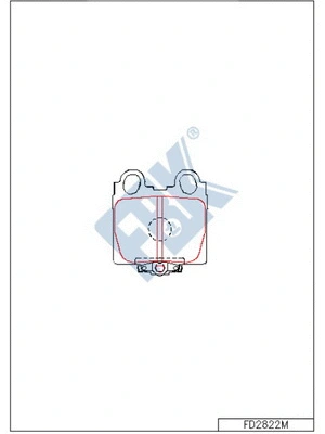 Brake Pad Set, disc brake (FD2822M)