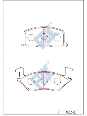 Brake Pad Set, disc brake (FD2092)