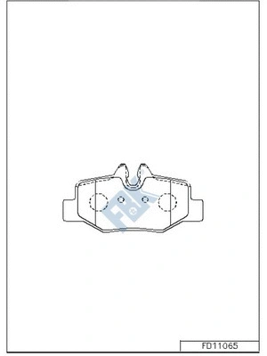 Brake Pad Set, disc brake (FD11065)