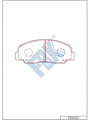 Brake Pad Set, disc brake (FD0020)