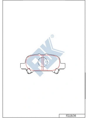 Brake Pad Set, disc brake (FD2836)