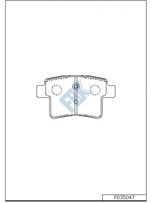 Brake Pad Set, disc brake (FD35047)