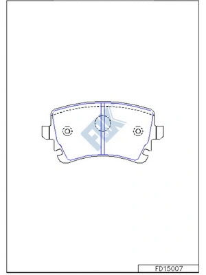 Brake Pad Set, disc brake (FD15007)
