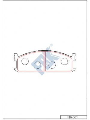 Brake Pad Set, disc brake (FD4001)