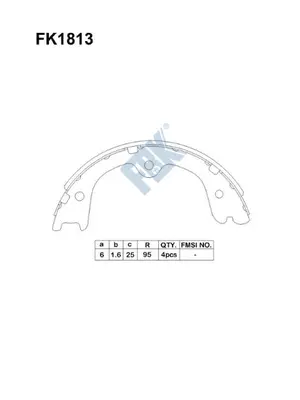 Brake Shoe Set (FK1813)