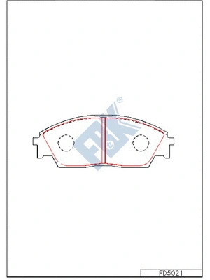 Brake Pad Set, disc brake (FD5021)