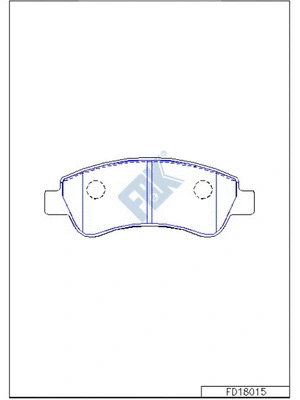 Brake Pad Set, disc brake (FD18015)