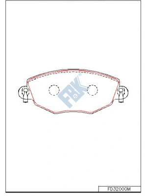 Brake Pad Set, disc brake (FD32000M)