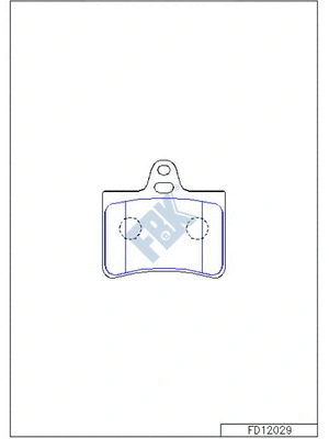 Brake Pad Set, disc brake (FD12029)