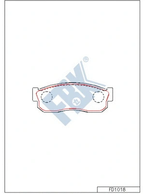 Brake Pad Set, disc brake (FD1018)