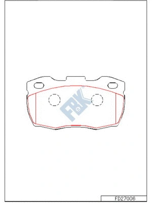 Brake Pad Set, disc brake (FD27006)