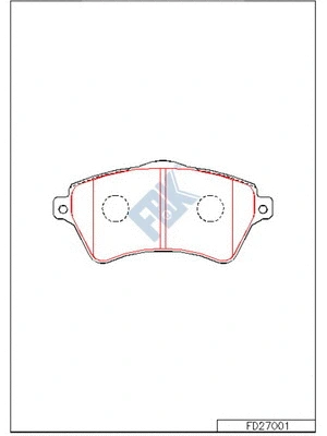 Brake Pad Set, disc brake (FD27001)