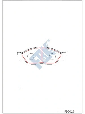 Brake Pad Set, disc brake (FD5026)