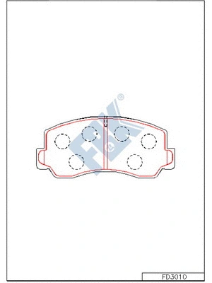 Brake Pad Set, disc brake (FD3010)
