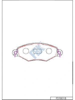 Brake Pad Set, disc brake (FD18018)