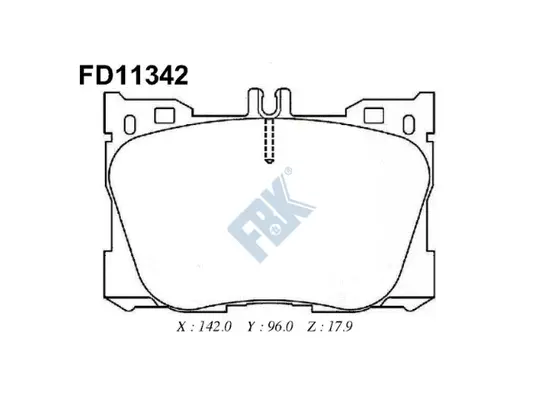 Brake Pad Set, disc brake (FD11342)