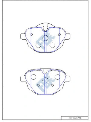 Brake Pad Set, disc brake (FD14059)