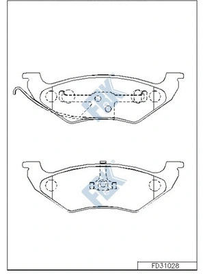 Brake Pad Set, disc brake (FD31028)