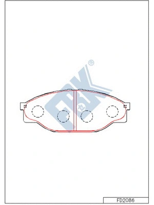 Brake Pad Set, disc brake (FD2086)
