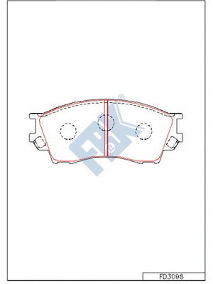Brake Pad Set, disc brake (FD3098)
