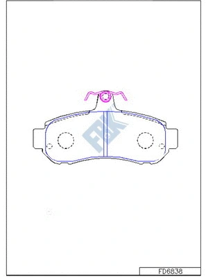 Brake Pad Set, disc brake (FD6838)