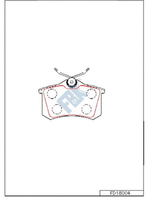 Brake Pad Set, disc brake (FD18004)