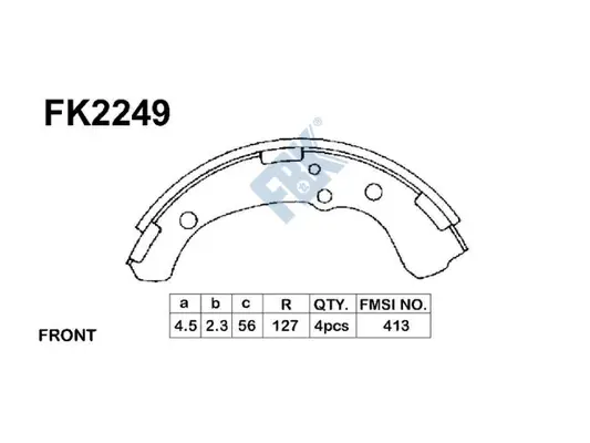 Brake Shoe Set (FK2249)