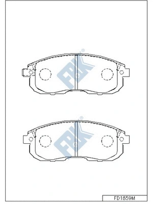 Brake Pad Set, disc brake (FD1859M)