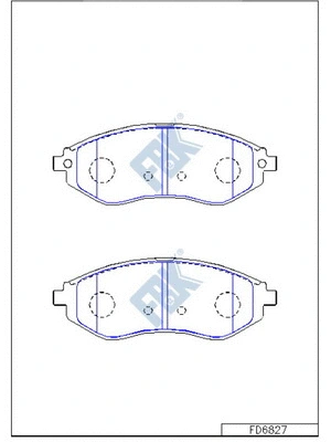 Brake Pad Set, disc brake (FD6827)