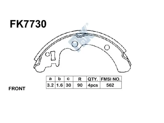 Brake Shoe Set (FK7730)
