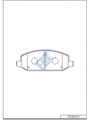 Brake Pad Set, disc brake (FD34031)