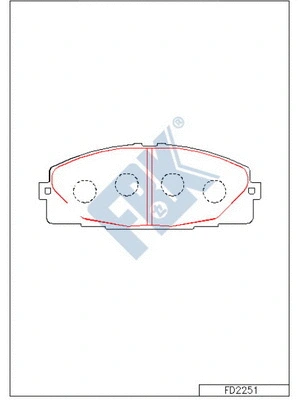Brake Pad Set, disc brake (FD2251)