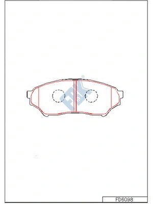 Brake Pad Set, disc brake (FD6098)