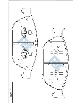 Brake Pad Set, disc brake (FD15018)