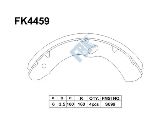 Brake Shoe Set (FK4459)