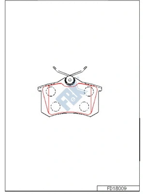 Brake Pad Set, disc brake (FD18009)