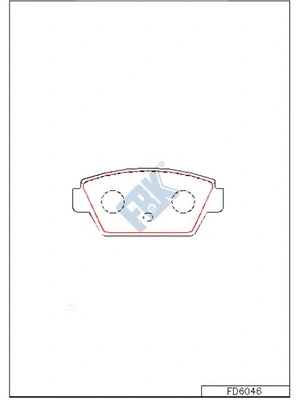 Brake Pad Set, disc brake (FD6046)