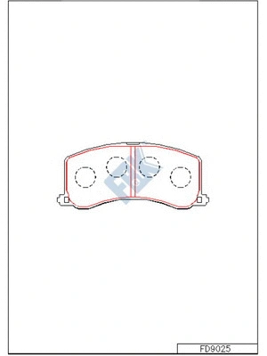 Brake Pad Set, disc brake (FD9025)