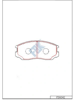 Brake Pad Set, disc brake (FD6042)