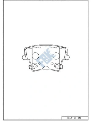 Brake Pad Set, disc brake (FD31001M)