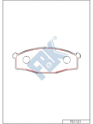 Brake Pad Set, disc brake (FD1121)