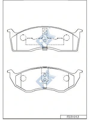 Brake Pad Set, disc brake (FD31013)