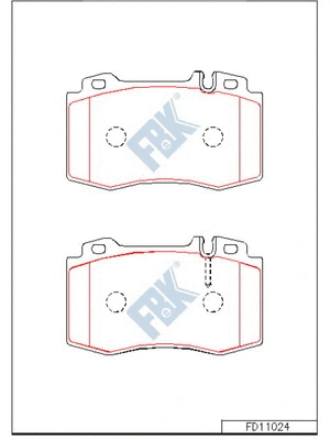 Brake Pad Set, disc brake (FD11024)