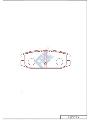 Brake Pad Set, disc brake (FD6013)