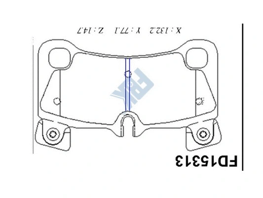 Brake Pad Set, disc brake (FD15313)