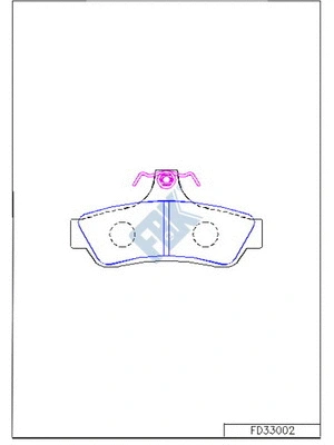 Brake Pad Set, disc brake (FD33002)
