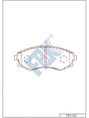 Brake Pad Set, disc brake (FD1193)