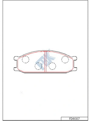 Brake Pad Set, disc brake (FD6007)